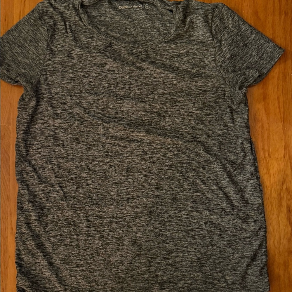 Outdoor Voices Women's Charcoal Heather Short Sleeve Tee